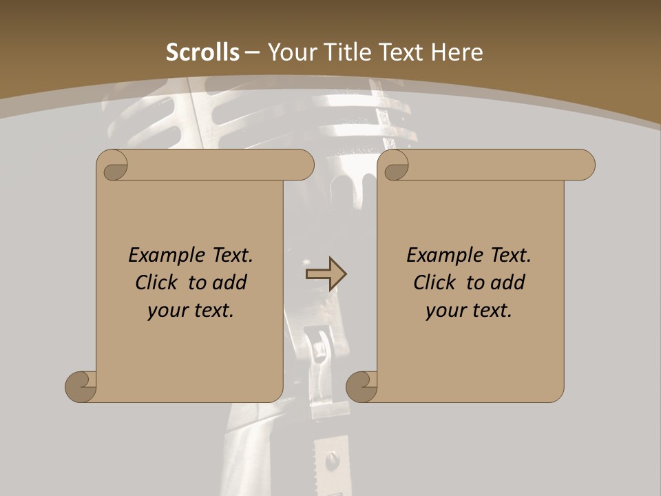 Record Festival Instrument PowerPoint Template