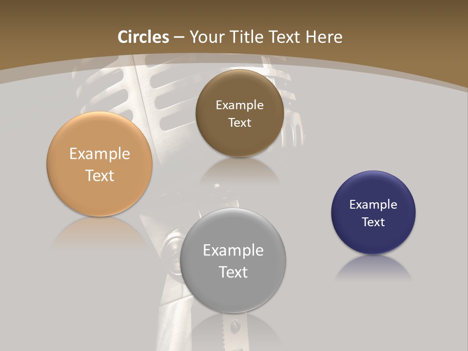Record Festival Instrument PowerPoint Template