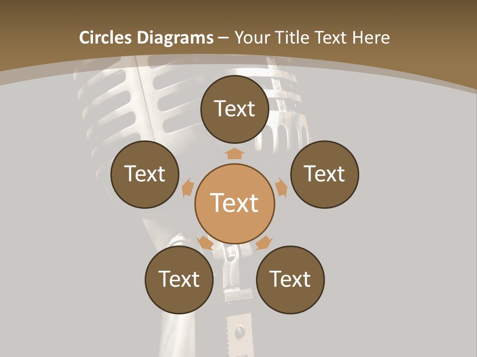 Record Festival Instrument PowerPoint Template