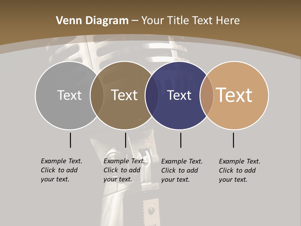 Record Festival Instrument PowerPoint Template