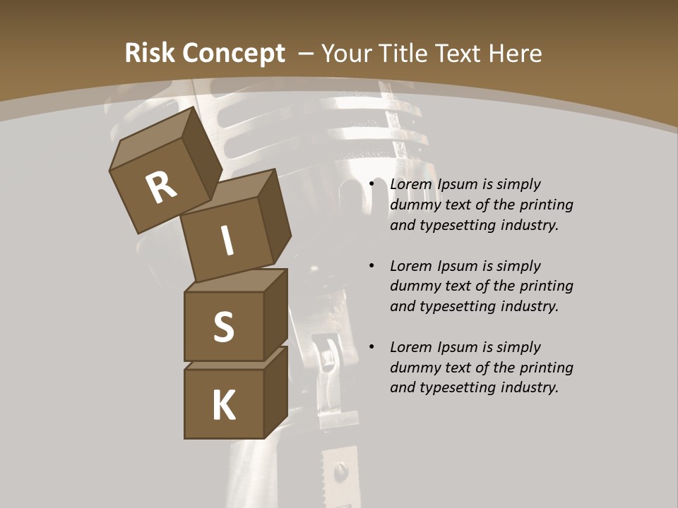 Record Festival Instrument PowerPoint Template