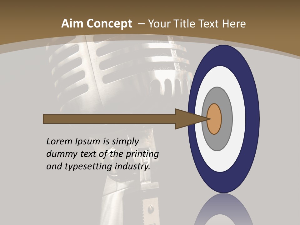 Record Festival Instrument PowerPoint Template