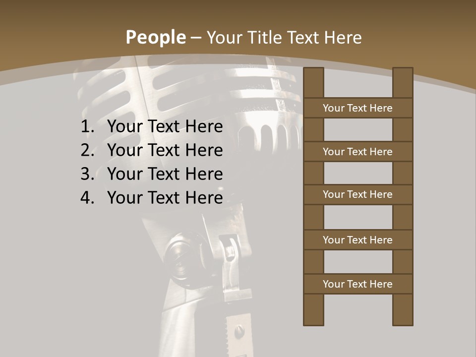 Record Festival Instrument PowerPoint Template