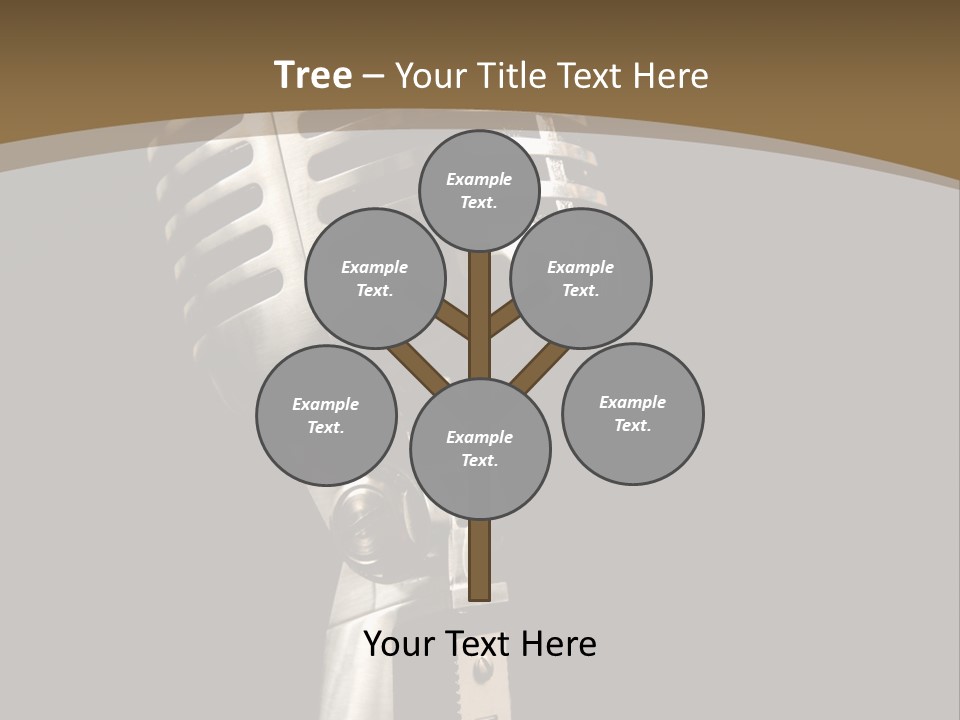 Record Festival Instrument PowerPoint Template