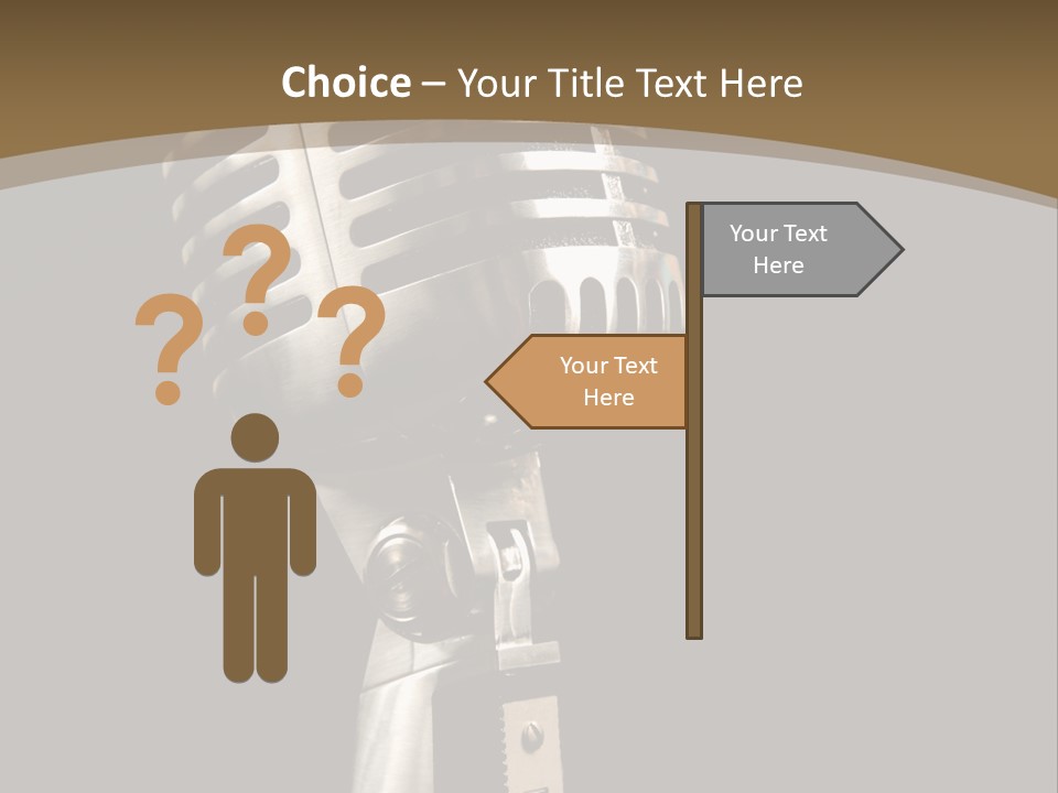 Record Festival Instrument PowerPoint Template