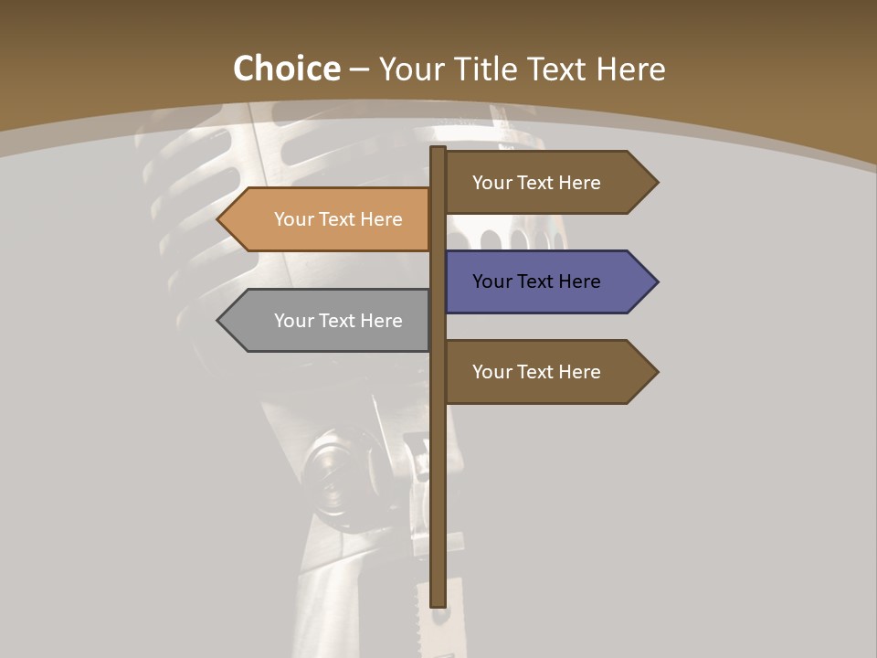 Record Festival Instrument PowerPoint Template