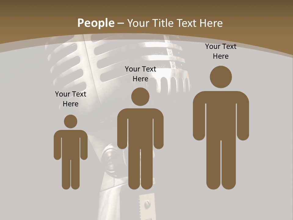 Record Festival Instrument PowerPoint Template