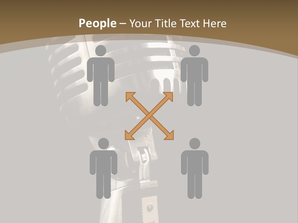 Record Festival Instrument PowerPoint Template