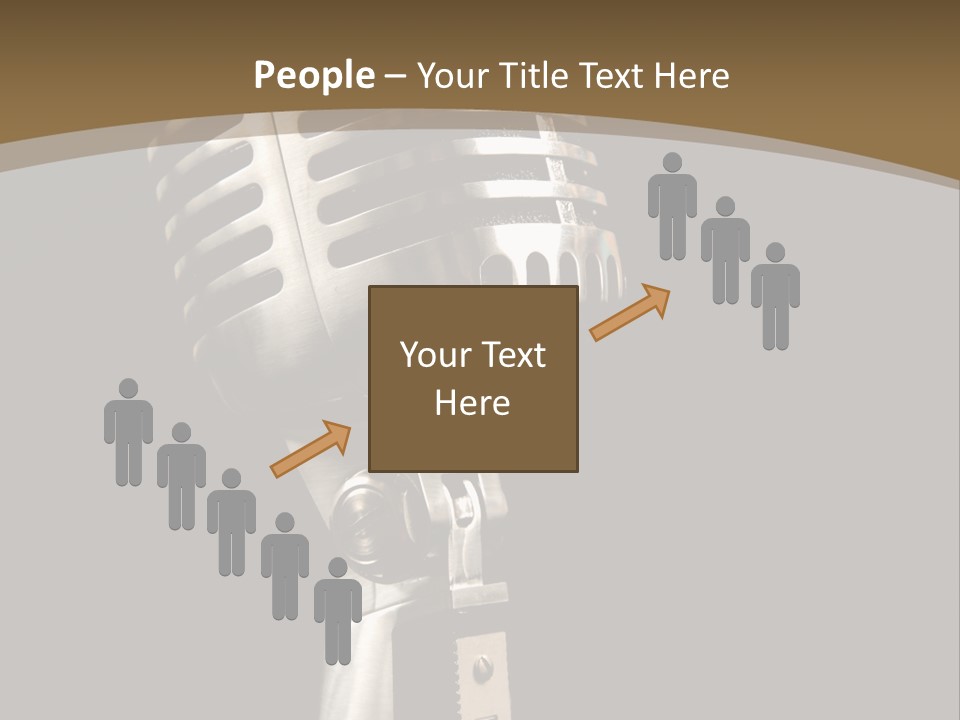 Record Festival Instrument PowerPoint Template