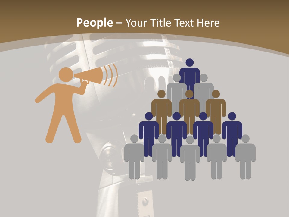 Record Festival Instrument PowerPoint Template