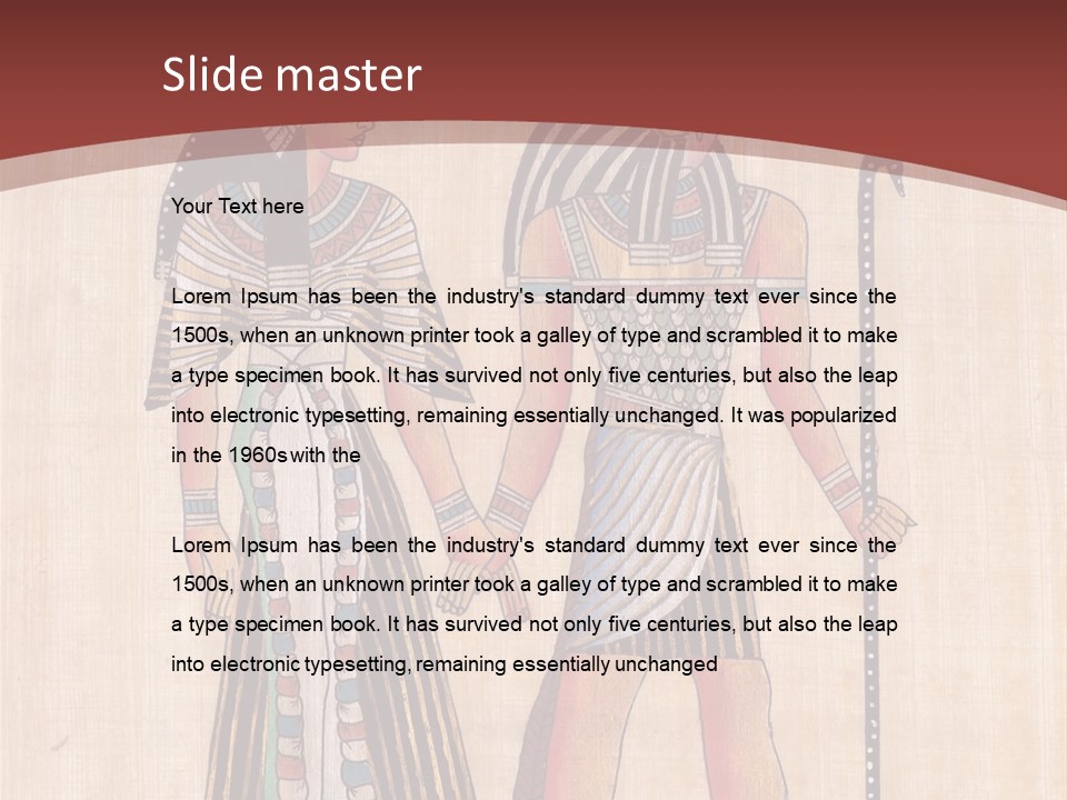 Mystery Antique Papyrus PowerPoint Template