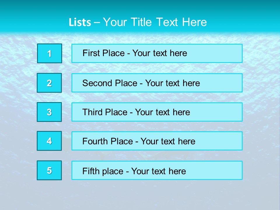 Tiempo Libre Agua Marino PowerPoint Template