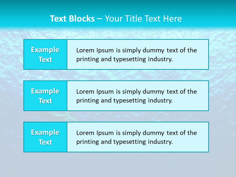 Tiempo Libre Agua Marino PowerPoint Template