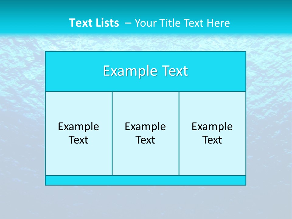 Tiempo Libre Agua Marino PowerPoint Template