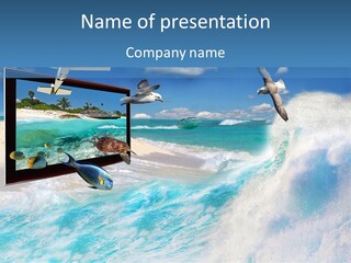 Tourism Banner Lcd PowerPoint Template