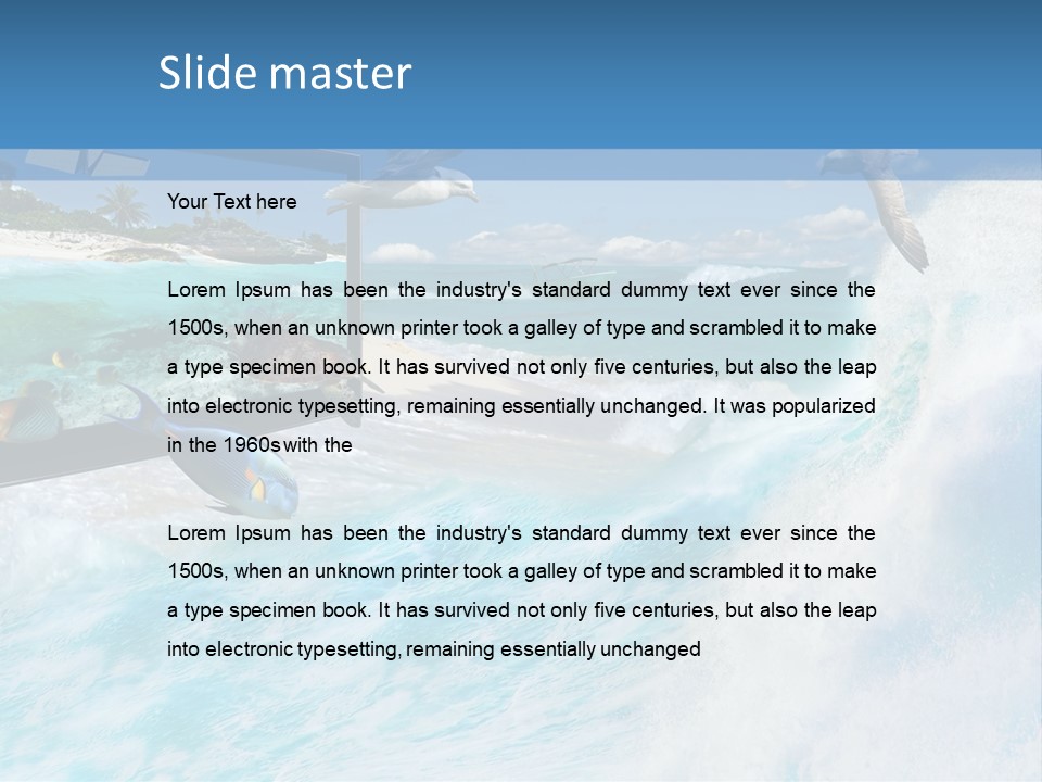 Tourism Banner Lcd PowerPoint Template