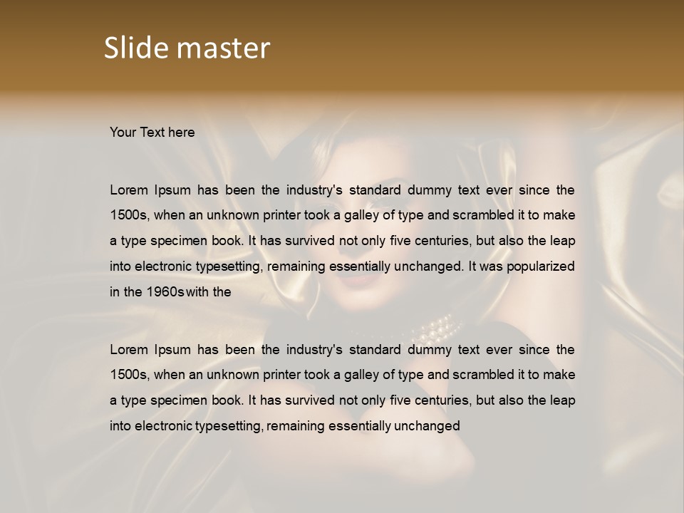 Elegant Woman Sensual PowerPoint Template