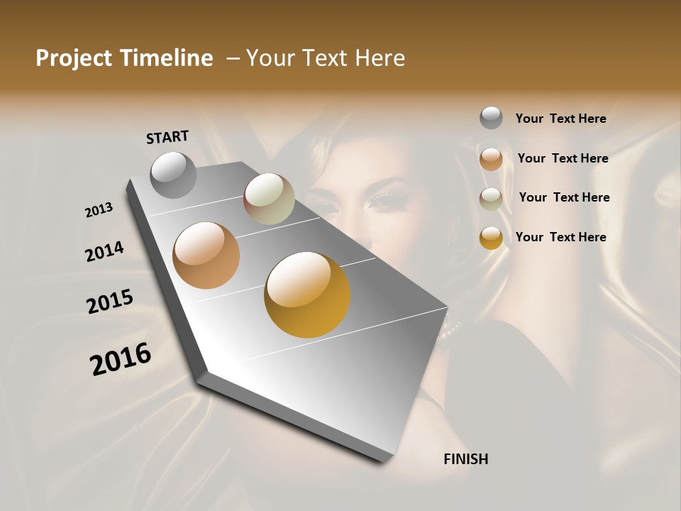 Elegant Woman Sensual PowerPoint Template