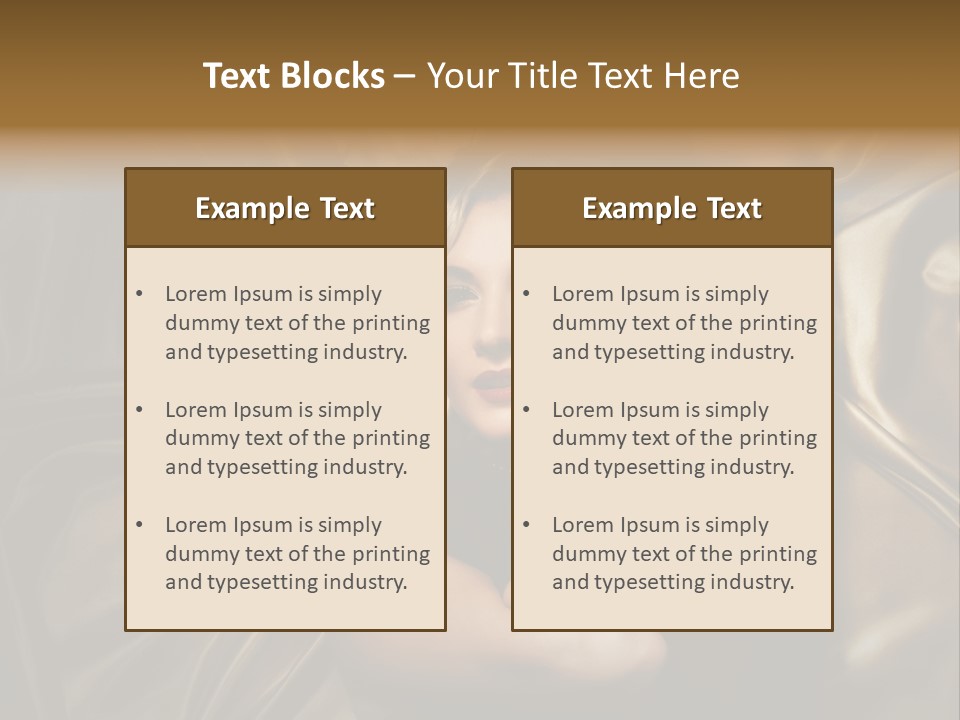 Elegant Woman Sensual PowerPoint Template