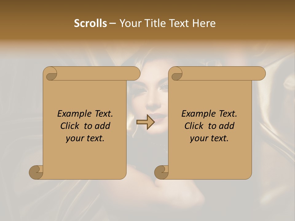 Elegant Woman Sensual PowerPoint Template