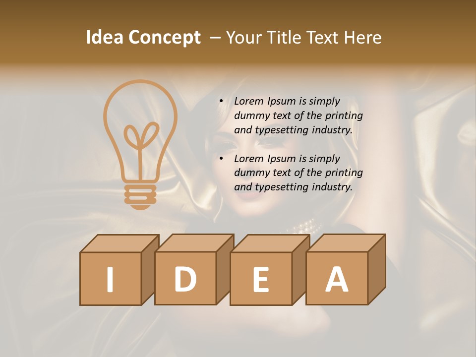 Elegant Woman Sensual PowerPoint Template