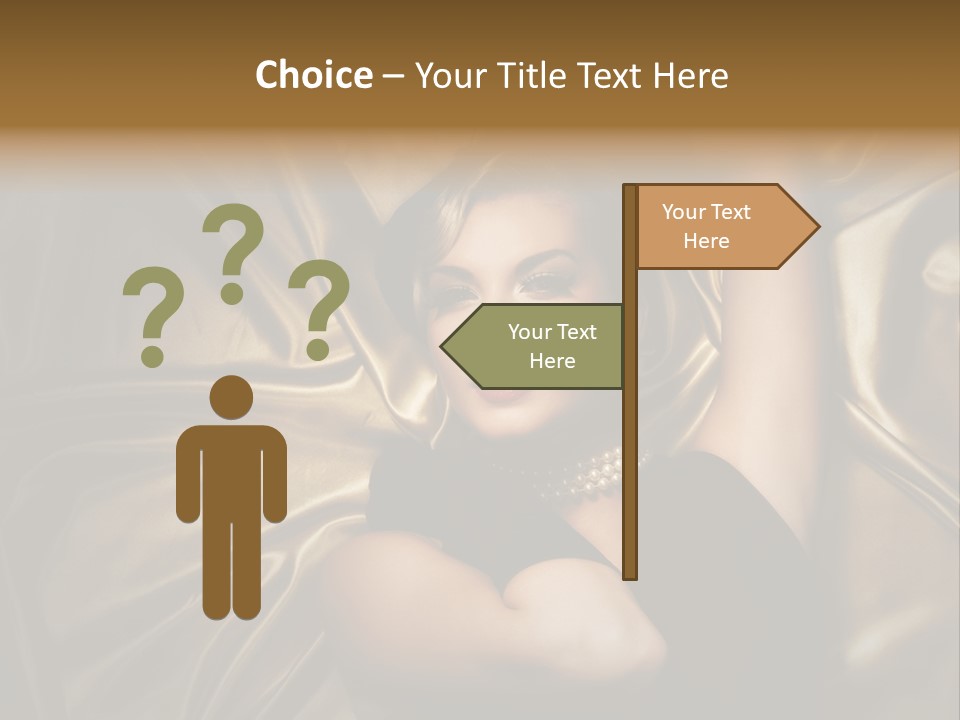 Elegant Woman Sensual PowerPoint Template