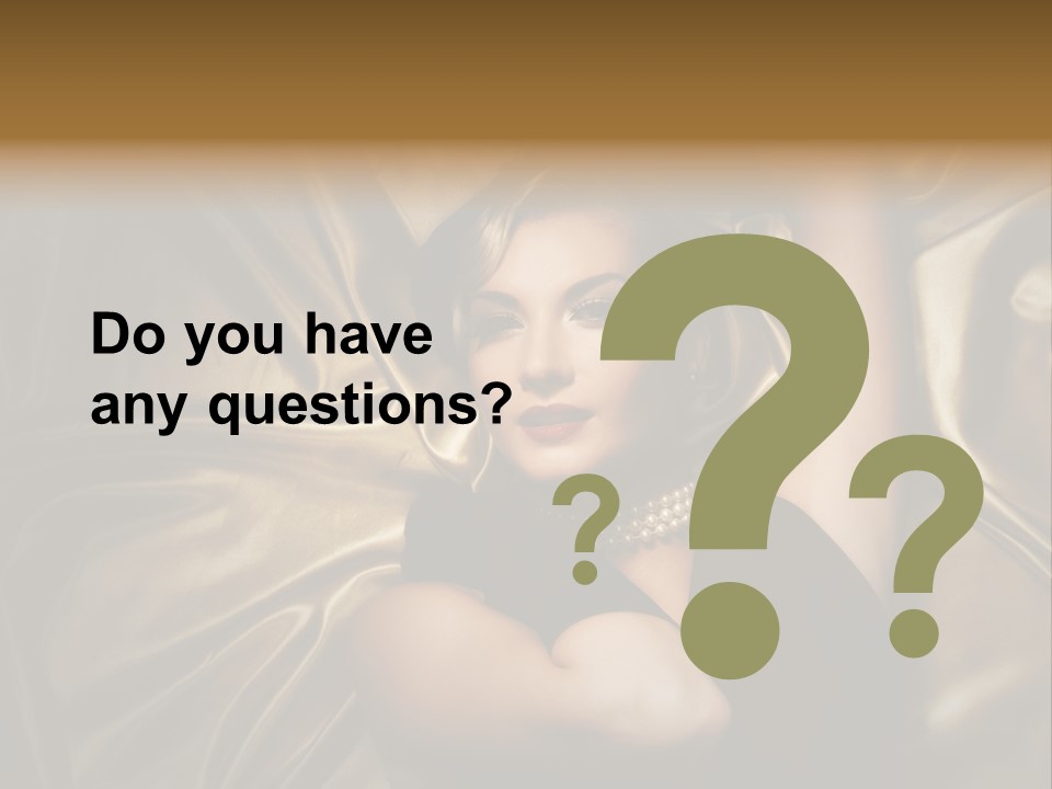 Elegant Woman Sensual PowerPoint Template