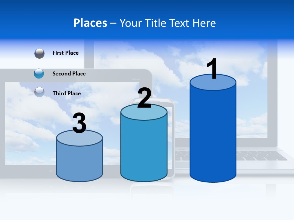 Computing Clouds Media PowerPoint Template