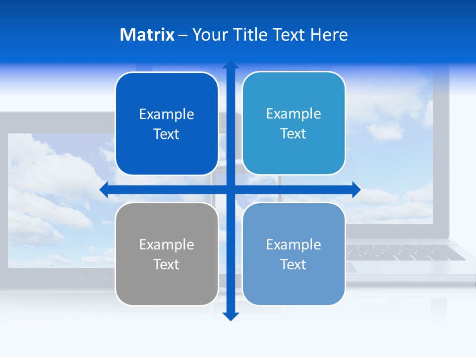 Computing Clouds Media PowerPoint Template