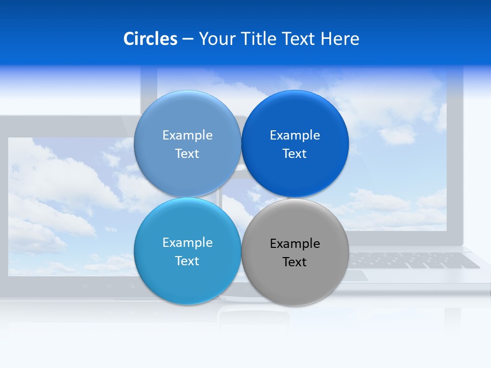 Computing Clouds Media PowerPoint Template