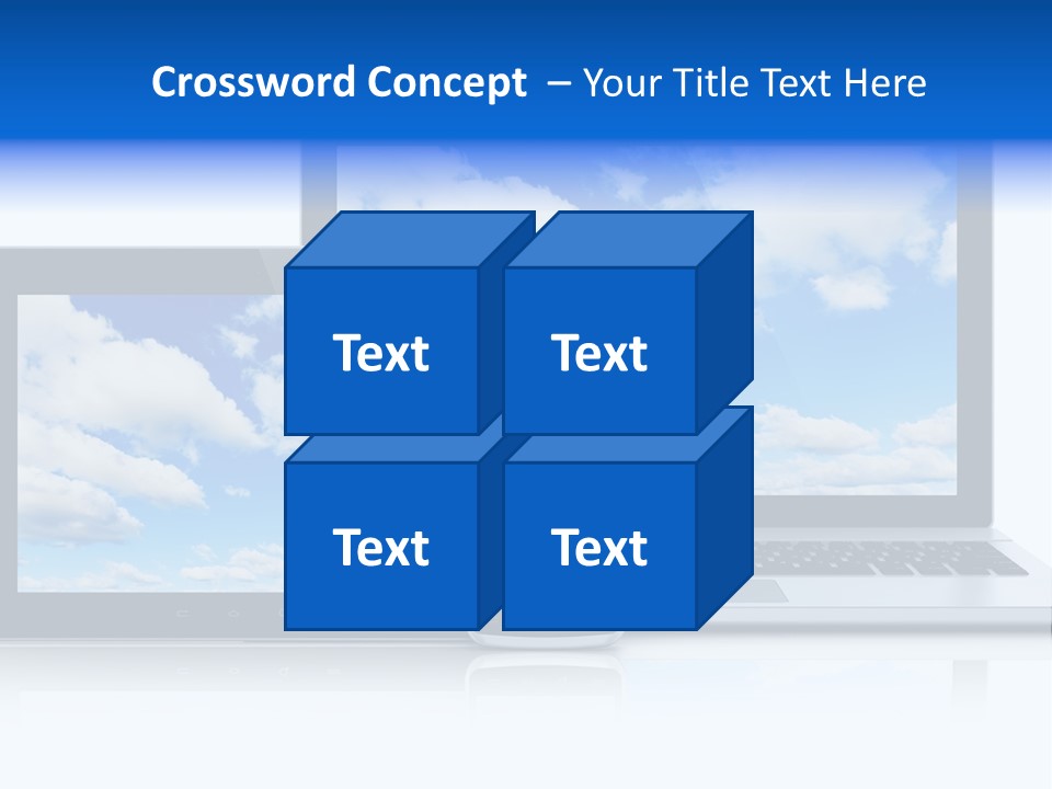 Computing Clouds Media PowerPoint Template