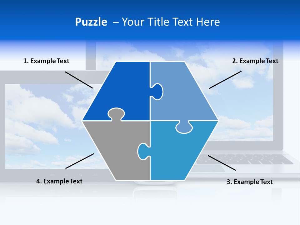 Computing Clouds Media PowerPoint Template