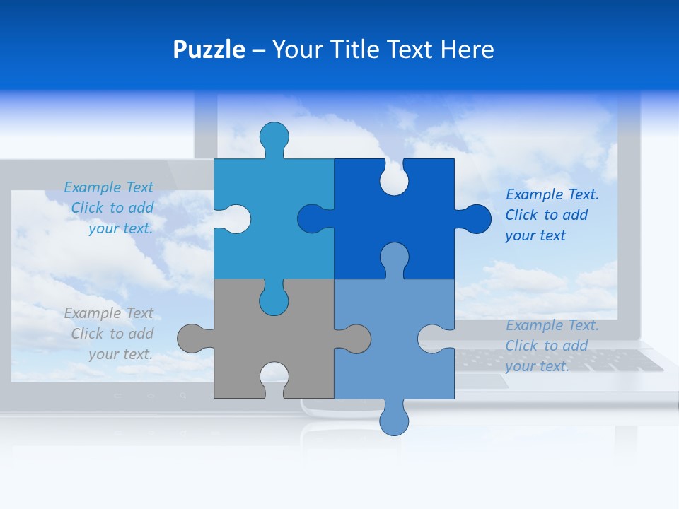 Computing Clouds Media PowerPoint Template