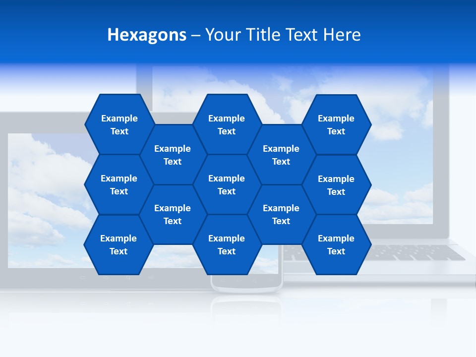 Computing Clouds Media PowerPoint Template