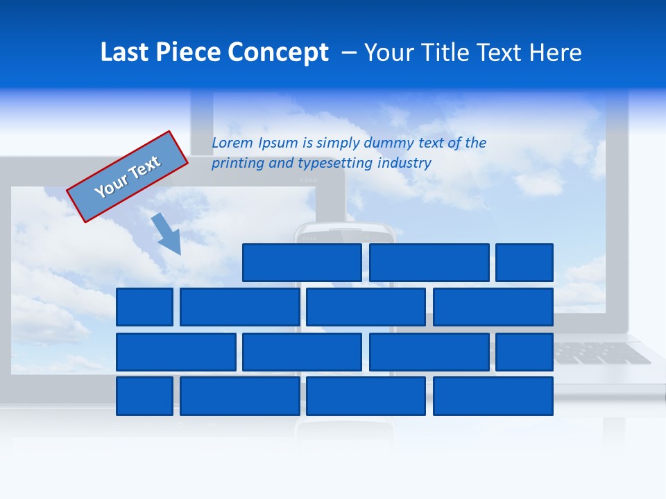 Computing Clouds Media PowerPoint Template