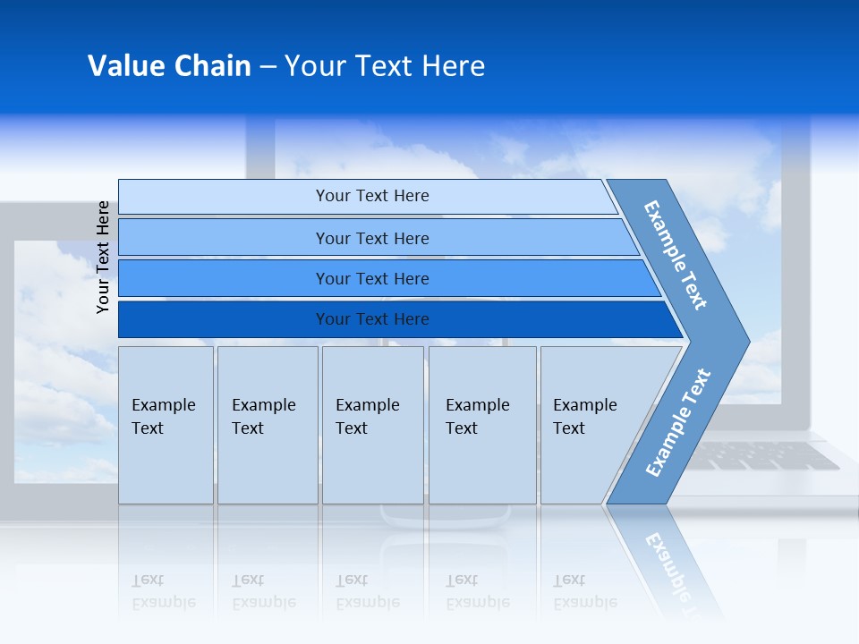 Computing Clouds Media PowerPoint Template