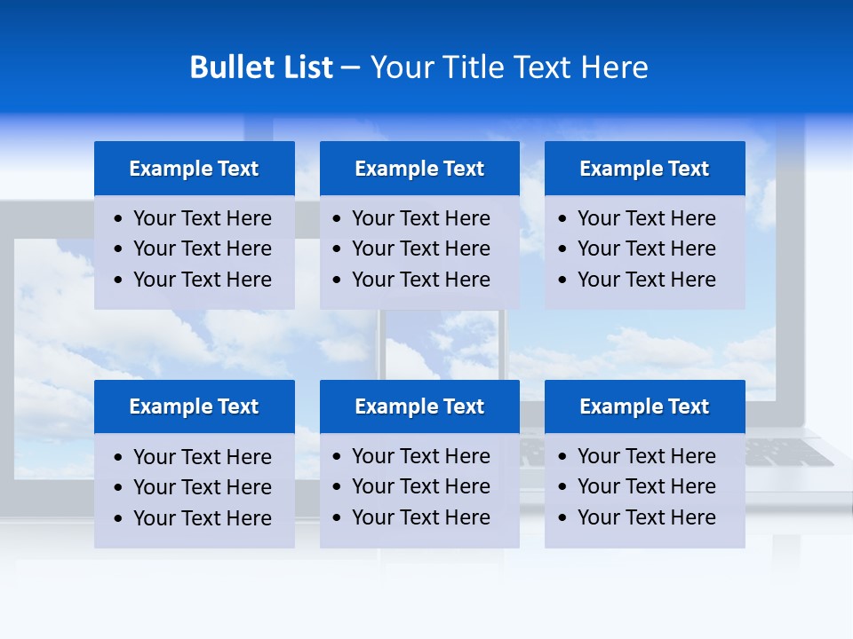 Computing Clouds Media PowerPoint Template