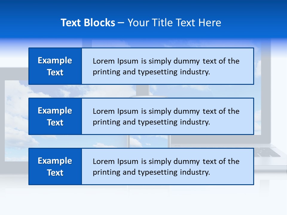 Computing Clouds Media PowerPoint Template