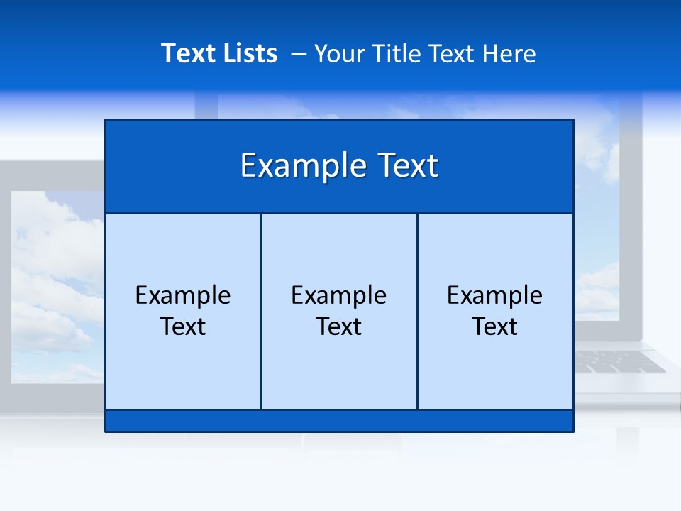 Computing Clouds Media PowerPoint Template