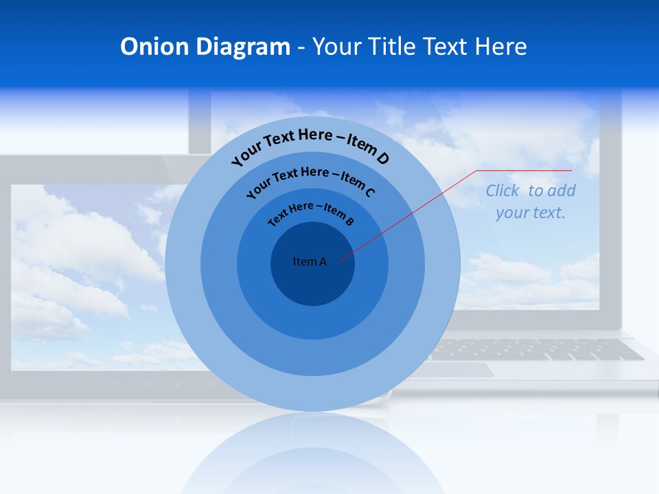 Computing Clouds Media PowerPoint Template