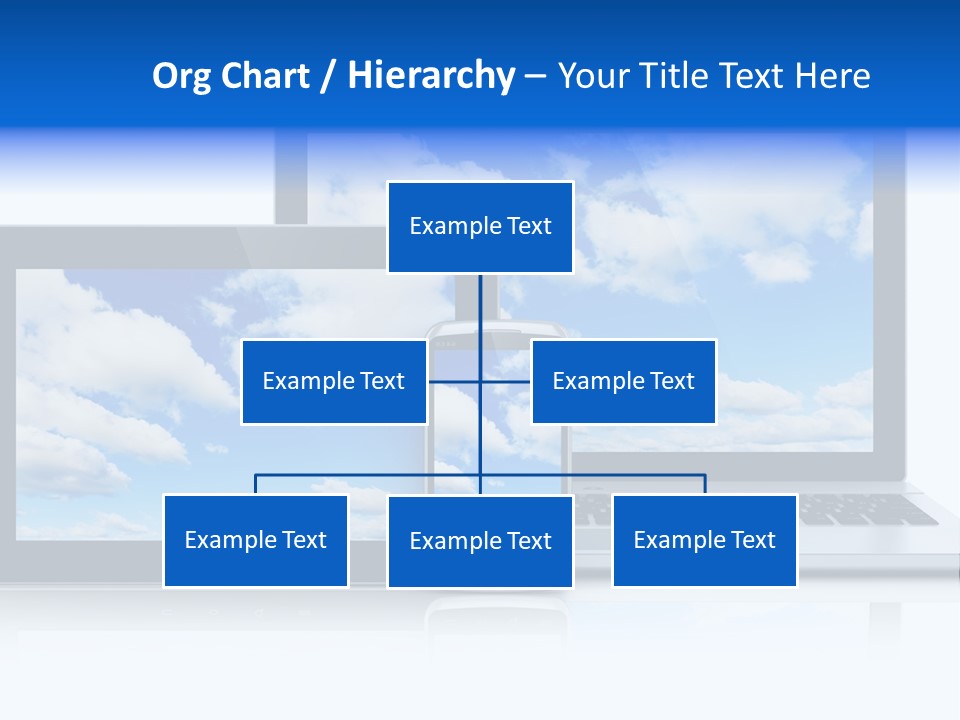 Computing Clouds Media PowerPoint Template
