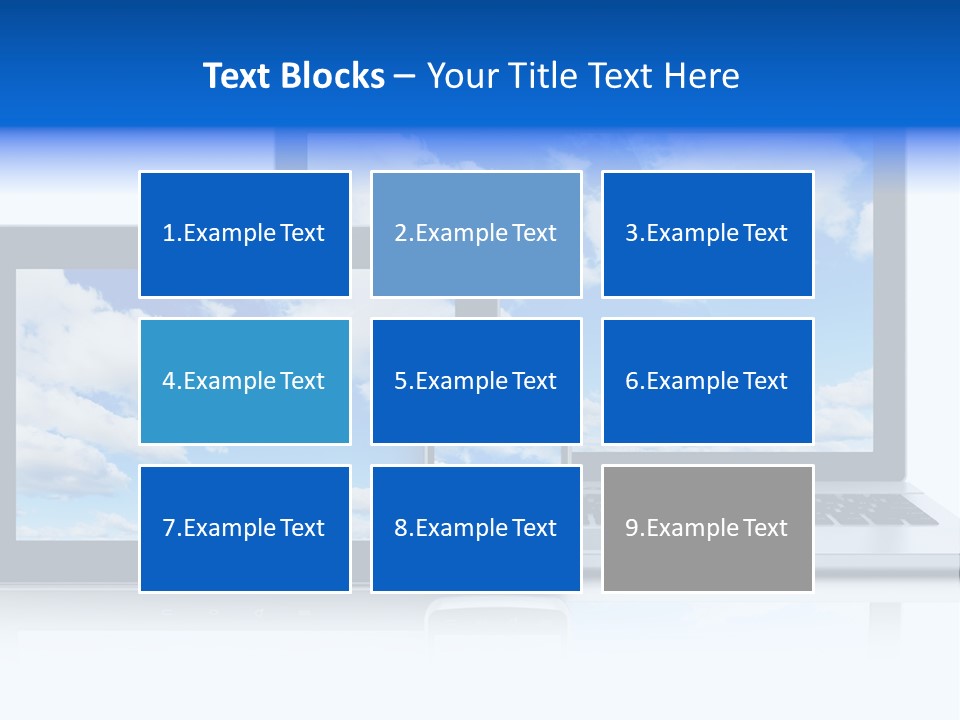 Computing Clouds Media PowerPoint Template