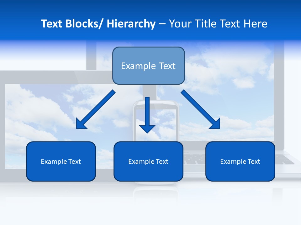 Computing Clouds Media PowerPoint Template