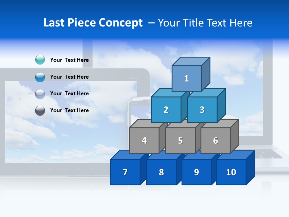 Computing Clouds Media PowerPoint Template
