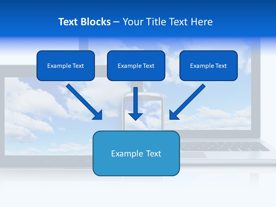 Computing Clouds Media PowerPoint Template