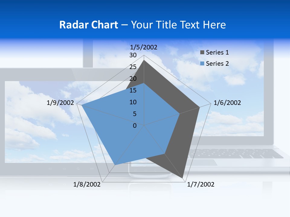 Computing Clouds Media PowerPoint Template