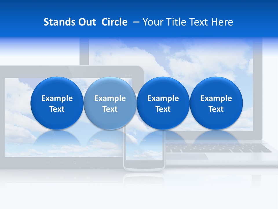 Computing Clouds Media PowerPoint Template