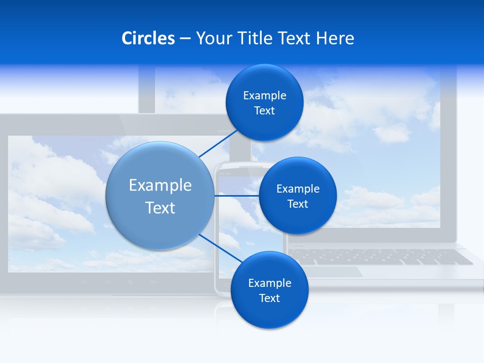 Computing Clouds Media PowerPoint Template