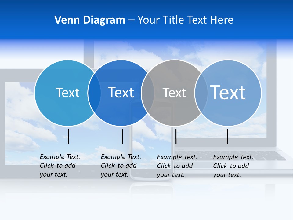 Computing Clouds Media PowerPoint Template