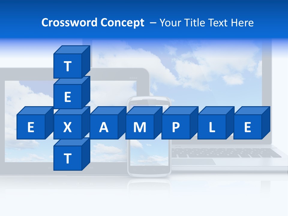 Computing Clouds Media PowerPoint Template